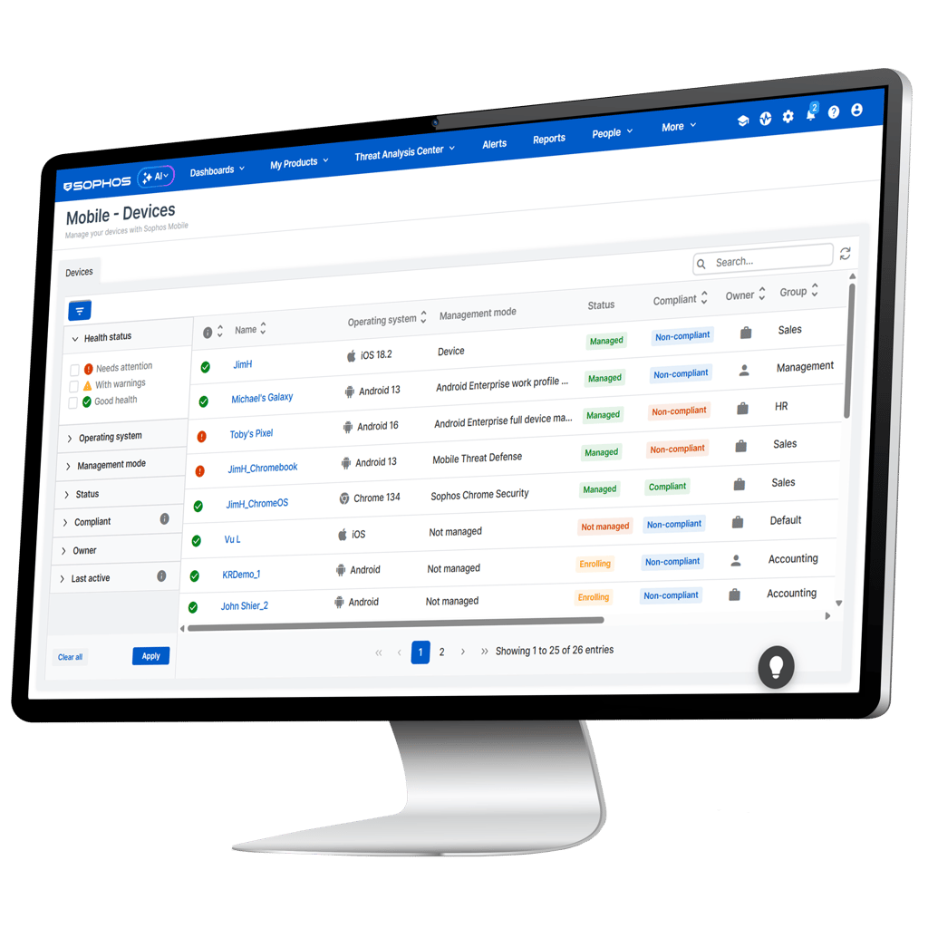 Endpoint Screen